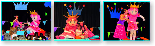 De prinses geeft een picknick